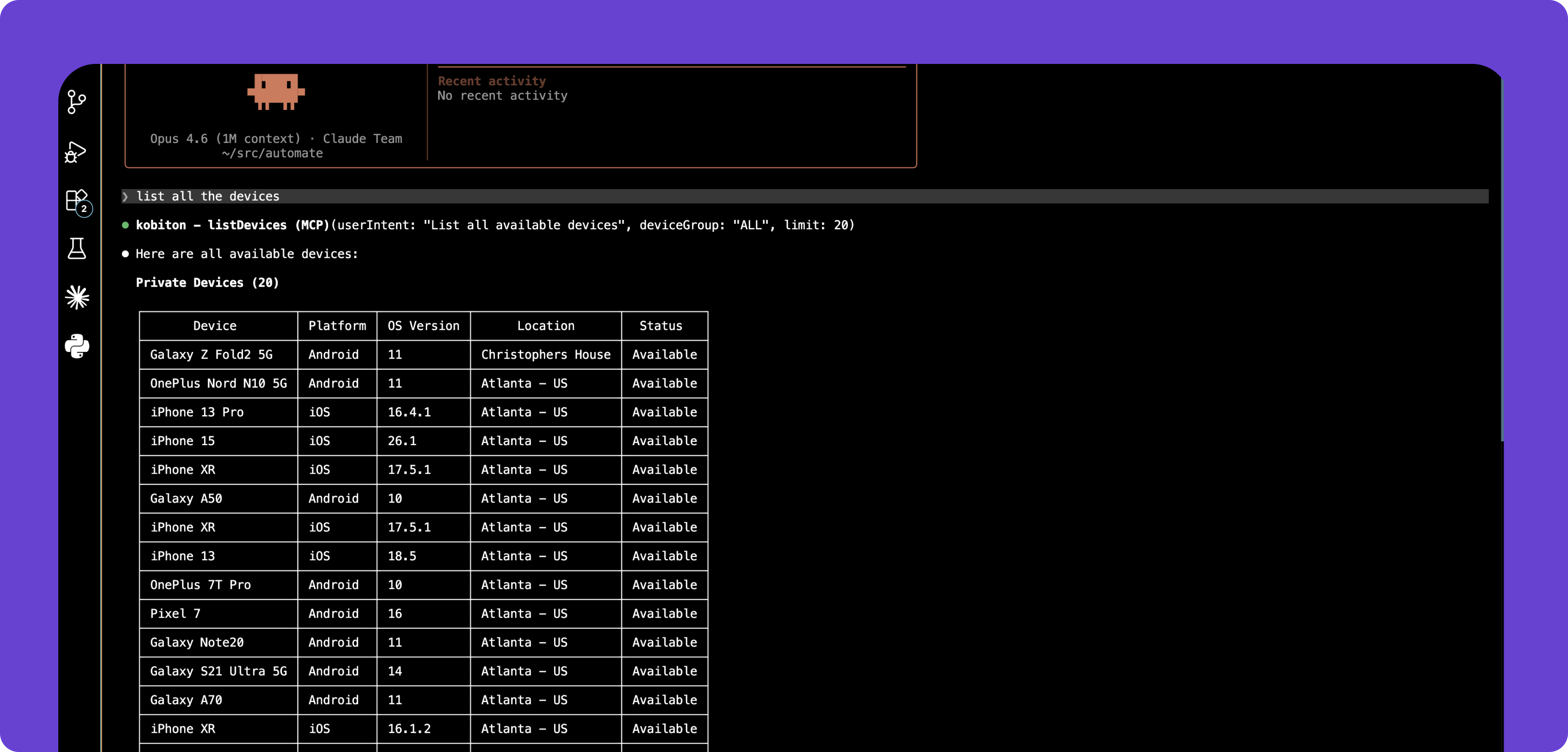 Claude + Mobile Testing